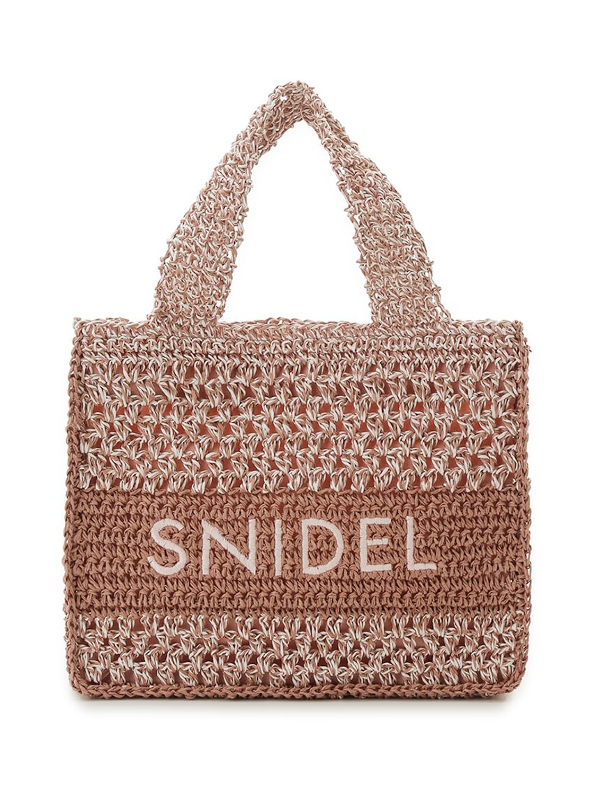 SNIDEL スナイデル 柄編みロゴトートバッグ 柄編みロゴトートバッグ（トートバッグ）｜SNIDEL（スナイデル