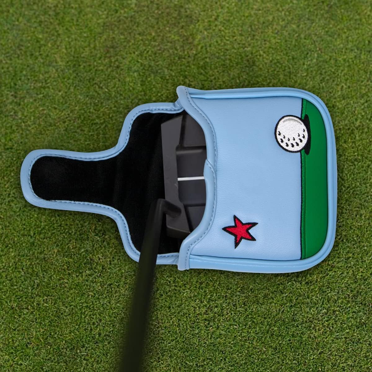 Golf Mallet Putter Cover Golf Putter Headcover with Strong Magnetic Closure Do Not 3PUTT Golf Putter Cover for DF3 Putter & OZ1 MEZZ 1 MEZZ1 MAX Putter