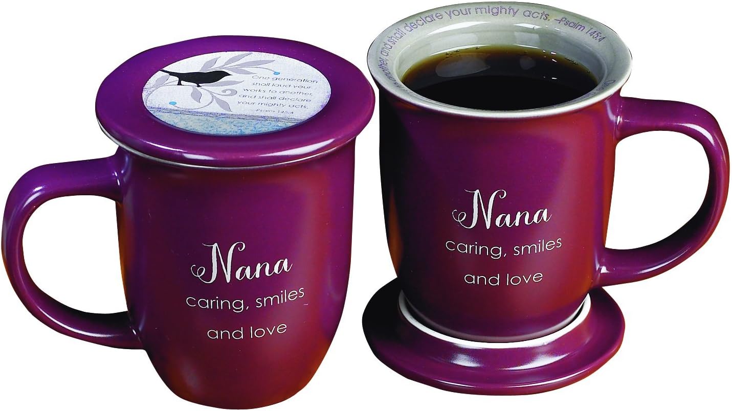 Abbey Gift (Abbey & CA Gift Nana Mug & Coaster, 2 Piece Set, Multicolor