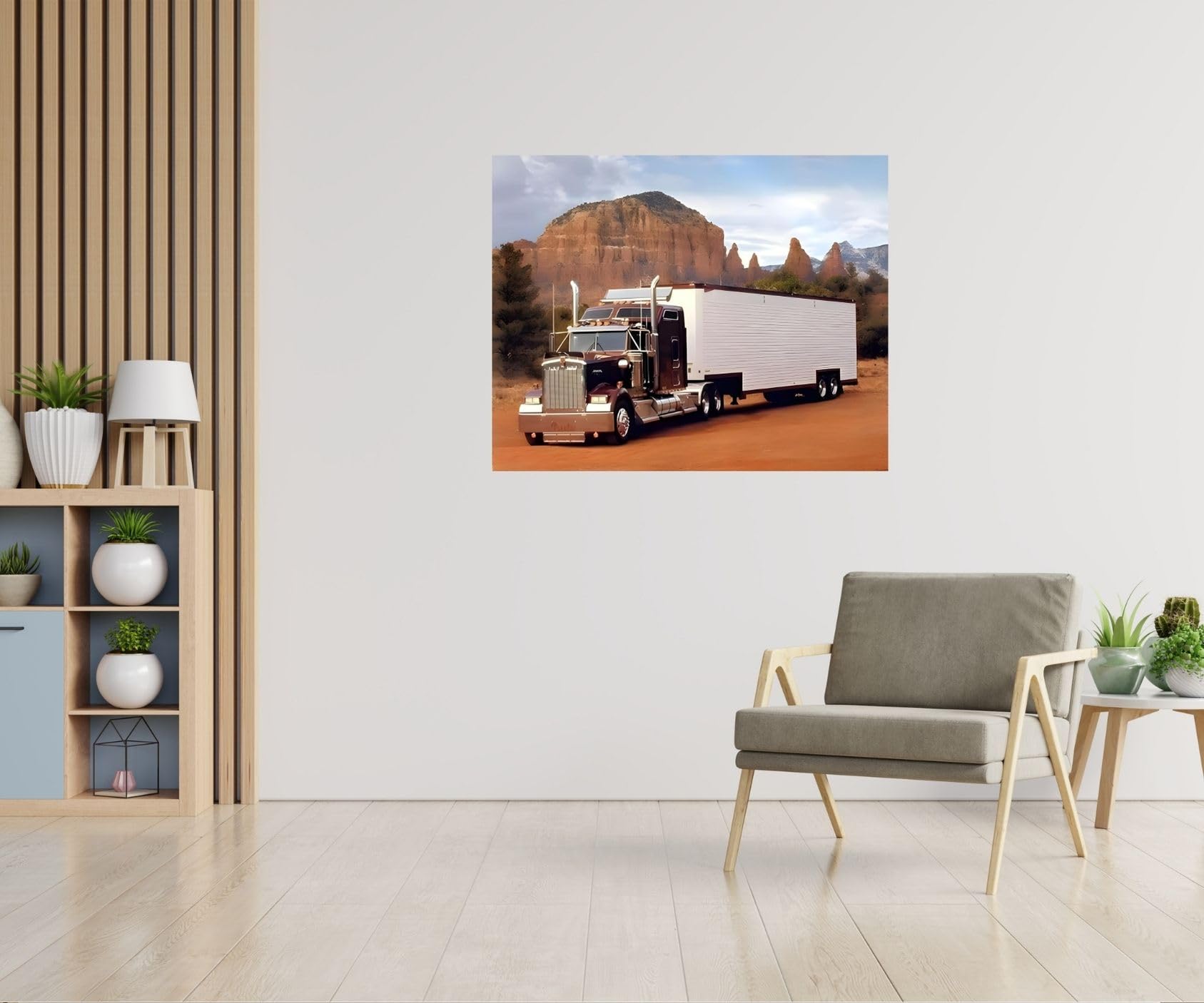 Amazon.com: Peterbilt Big Rig Semi Truck Automobile Wall Decor Art