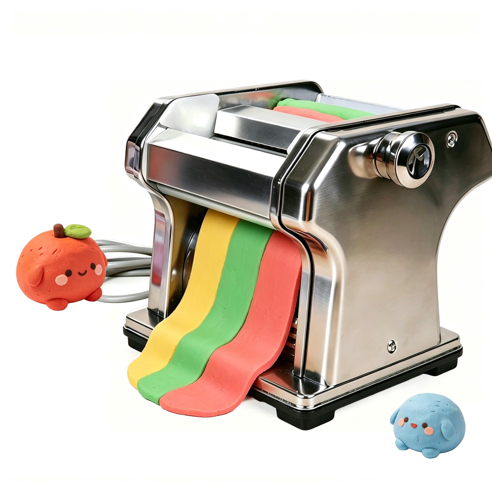 Automatyczna Elektryczna Prasa Do Gliny, Walcowanie Płyt Ceramicznych, Wałek Ze Stali Nierdzewnej. 9-biegowa Kontrola Grubości (0,02–0,2 Cala), Samodzielne Tworzenie Biżuterii Z Kolczykami