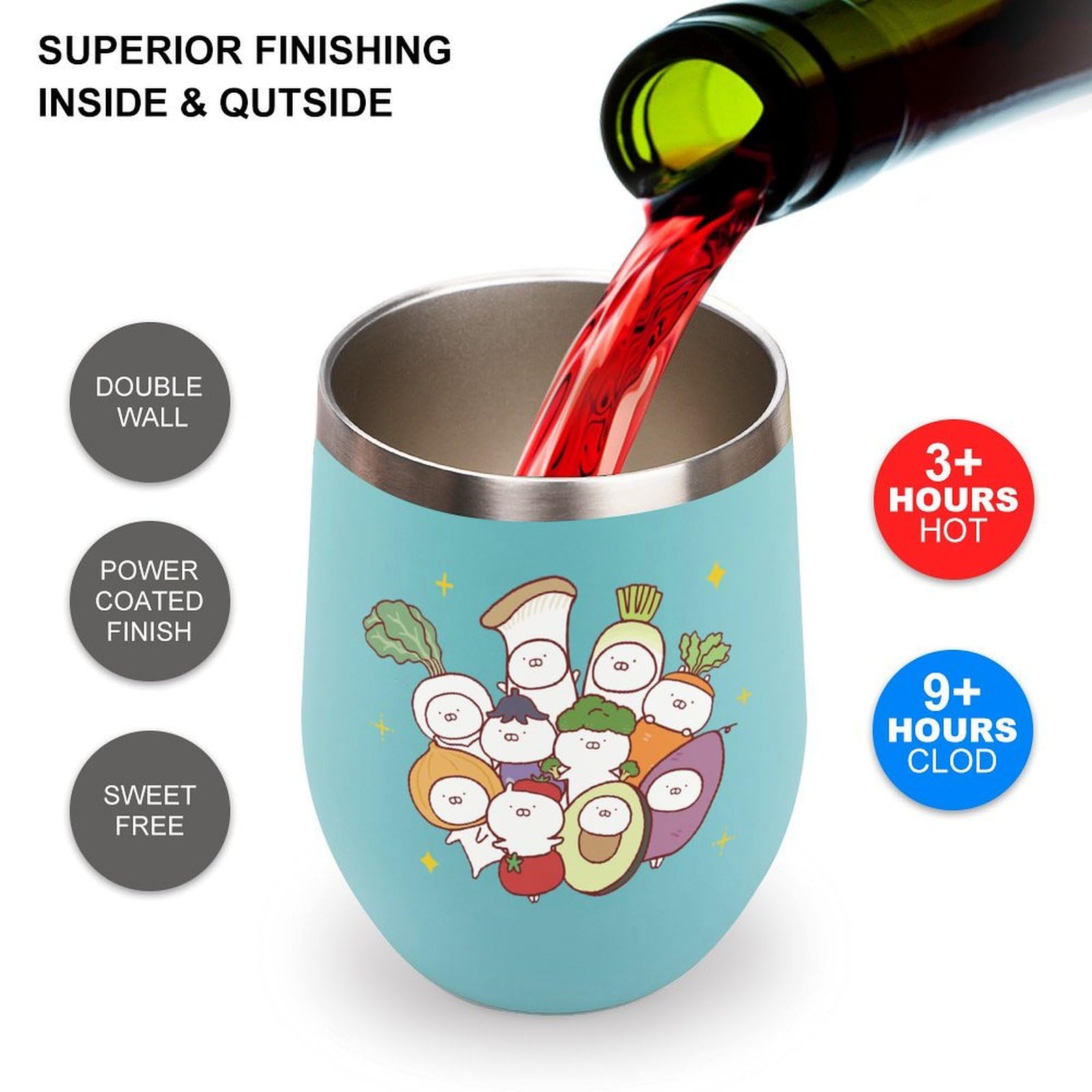 Amazon | うさ まる ステンレス リュ サーモス タンブラー 魔法瓶