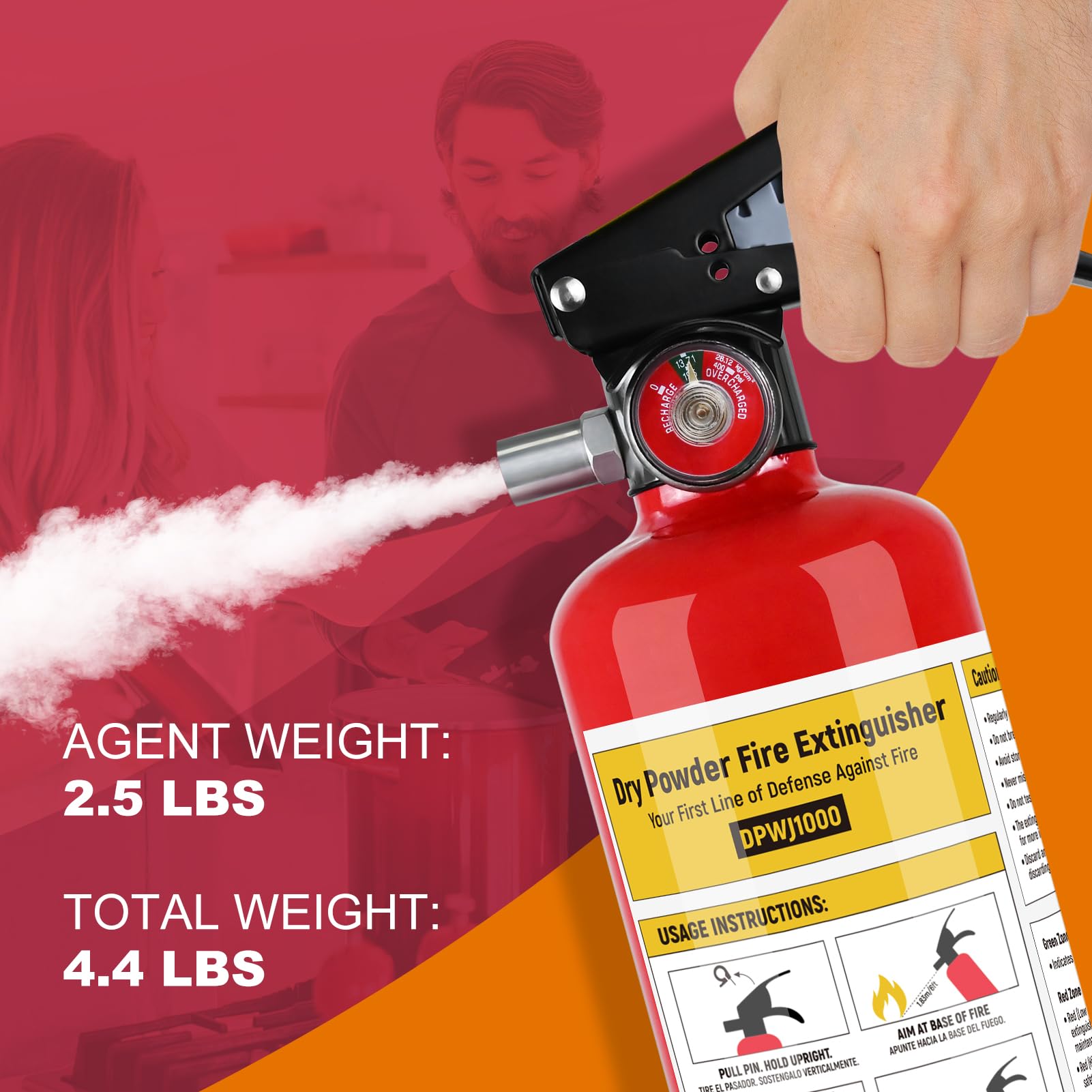 ABC Fire Extinguishers - 4 Pack, 2.5 lb -3 ABC Fire Extinguishers - 4 Pack, 2.5 lb -3