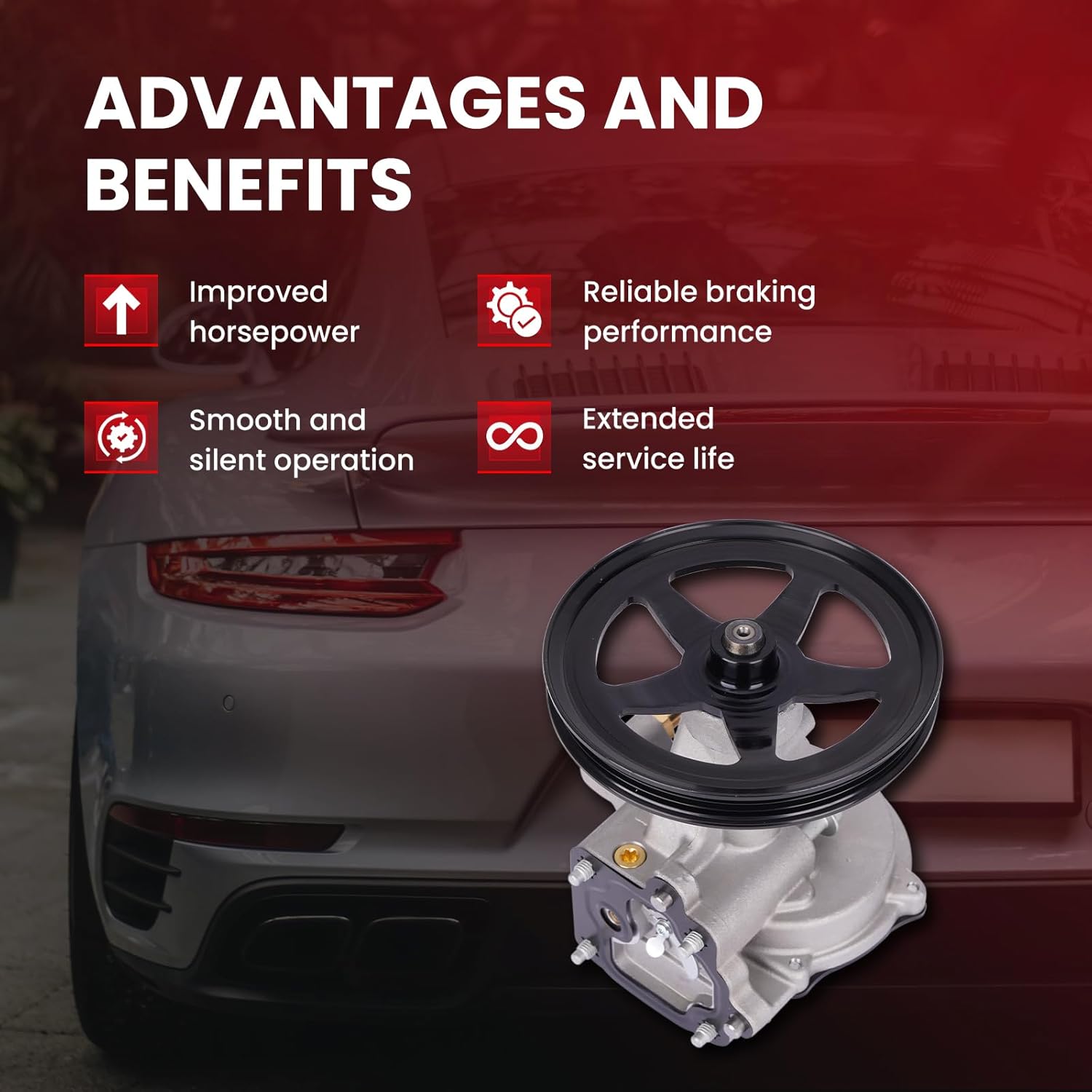 MOCA Vacuum Pump fits For Cadillac 2015-2020 Escalade Escalade Esv, For Chevrolet 2014-2018 Silverado 1500, 2015-2020 Suburban Tahoe, For GMC 2014-2018 Sierra 1500, 2015-2020 Yukon Yukon XL