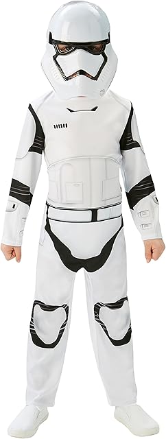 Rubie's Official Stormtrooper Boys Fancy Dress Disney Star Wars The Force Awakens Kids Costume Medium Ages 5-6, World Book Day