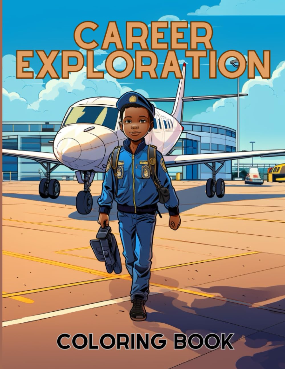 Coloring Books - Jobs & Careers : Career Exploration Coloring Book for Kids Ages 8-12: Educational career coloring book