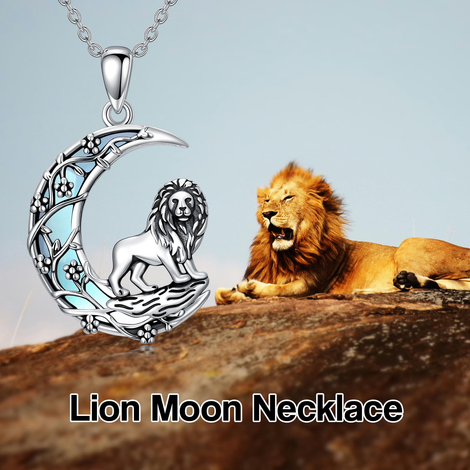 Faultier Wolf Halskette 925er Sterlingsilber Faultier Anhänger Halskette Wolf Schmuck Geschenke für Frauen