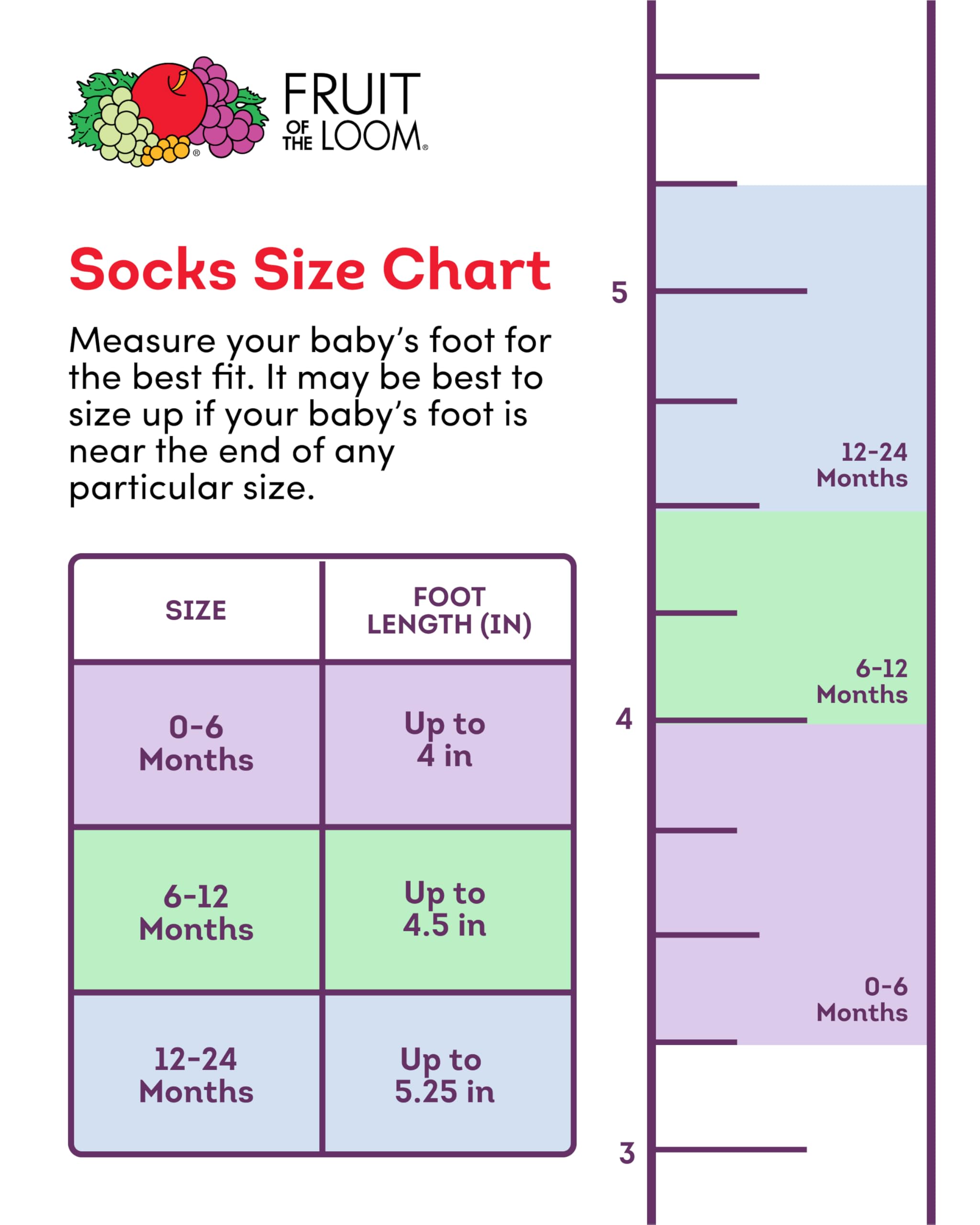 Fruit of the Loom Pack de 6 pares de calcetines largos para todas las estaciones