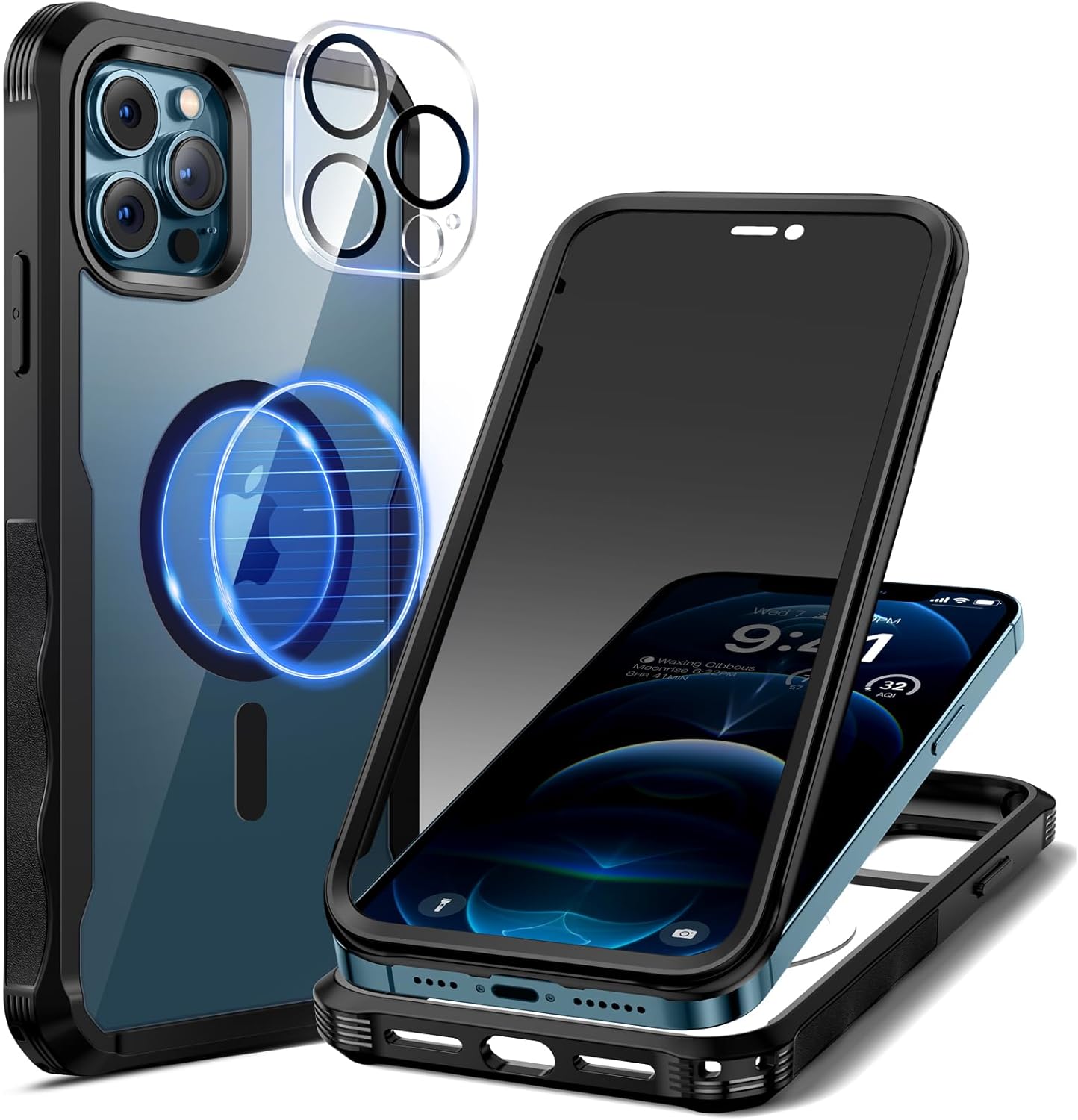 seacosmo Coque pour iPhone 17 Pro Max, IP68 Étanche 360