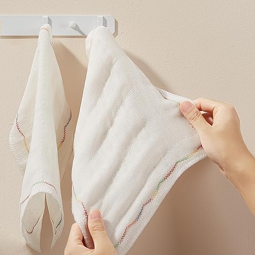 Vista 85 de JOYMOOP Paquete de 18 paños de limpieza de microfibra, toallas de cocina para lavar platos, paños absorbentes sin manchas sin pelusa para limpieza