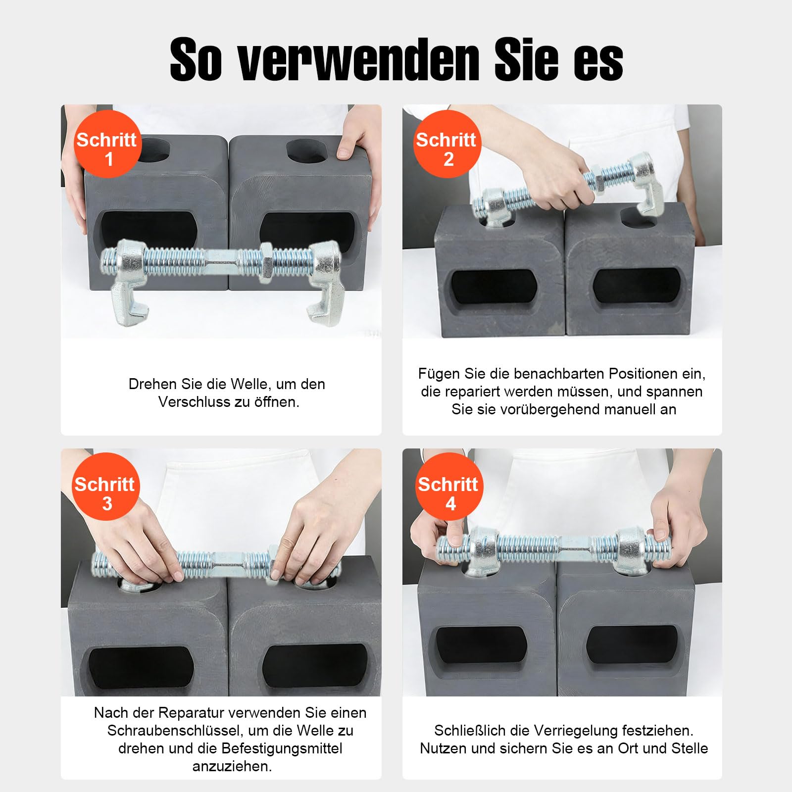 Juego de 4 Candados Twist Lock para Contenedores,Conexión Segura para Apilado, Transporte y Construcción con Contenedores,Abrazadera de tornillo para contenedor de envío de 280 mm