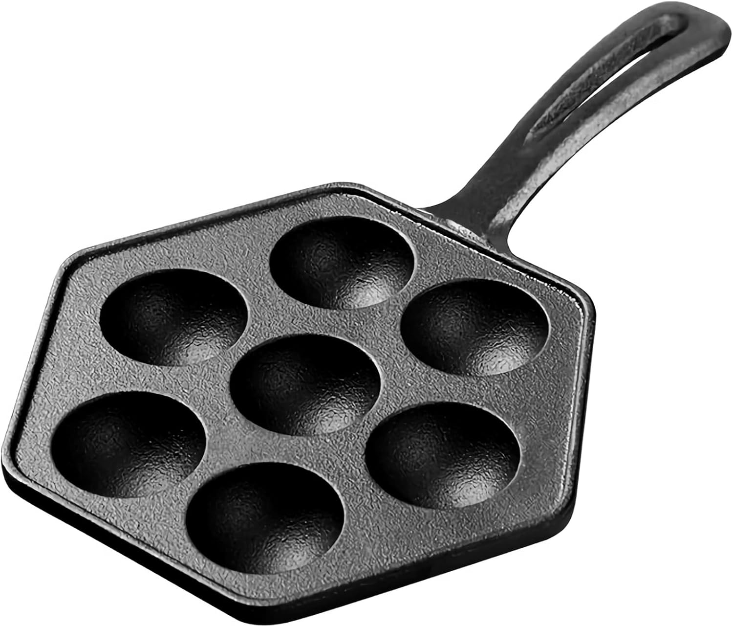 WUWEOT Nonstick Aebleskiver Pan, Cast Iron Takoyaki Griddle