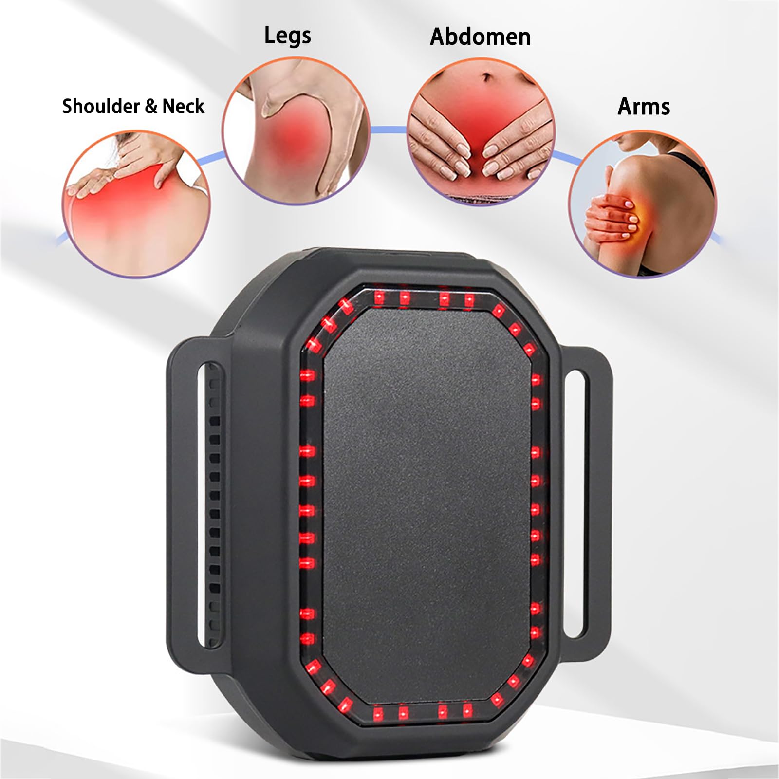 MáQuina PortáTil Terapia InstantáNea Calor FríO Y Contraste Almohadilla TéRmica EléCtrica Recargable Y Dispositivo Terapia con Compresas Hielo, Alivio del Dolor, Molestias,Black