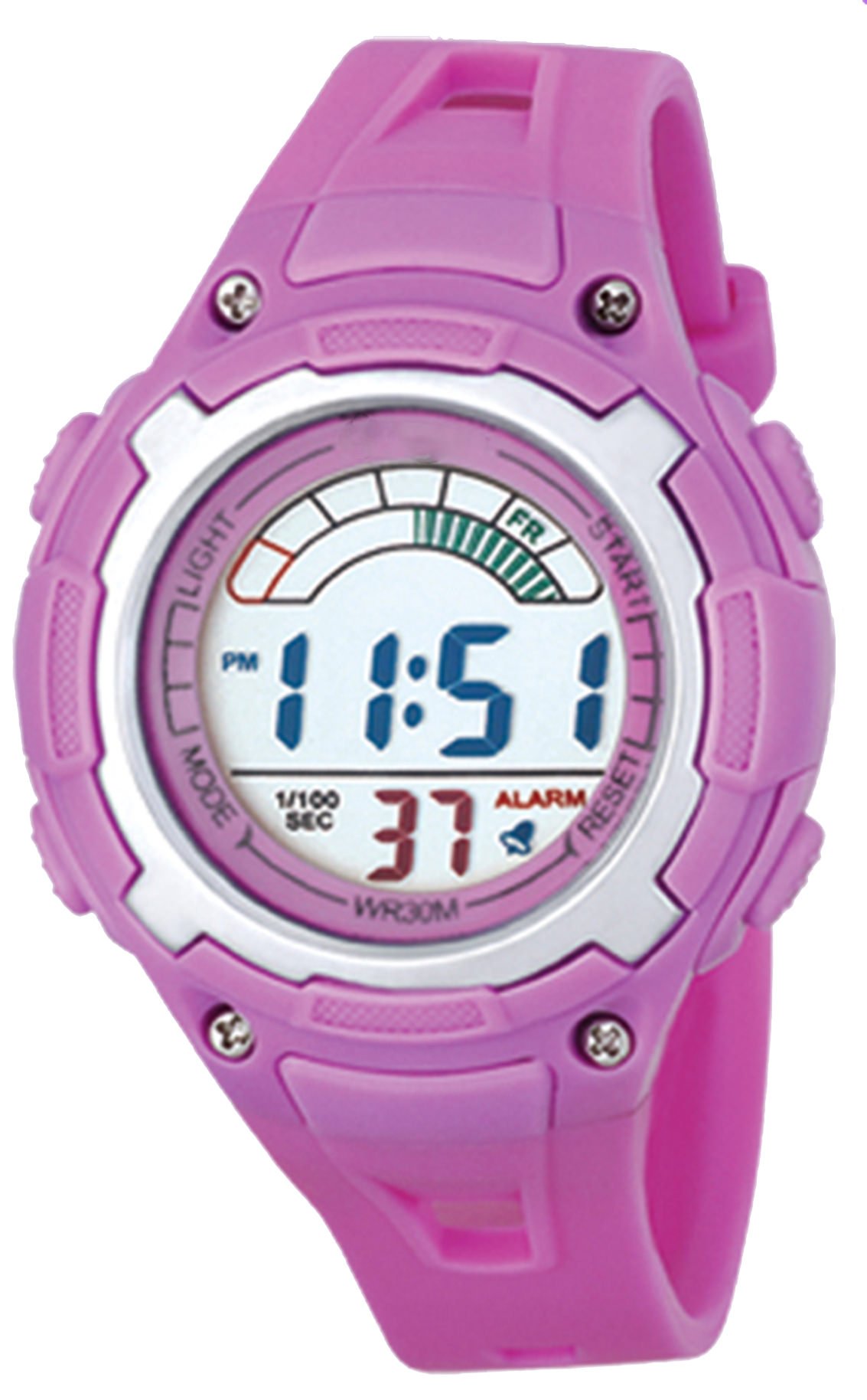 Time Up Digital LCD Display Grey Dial Multi-Function Watch for Kids-MR-8529019-PURPLE (B079P54ZDH) Amazon Price History, Amazon Price Tracker