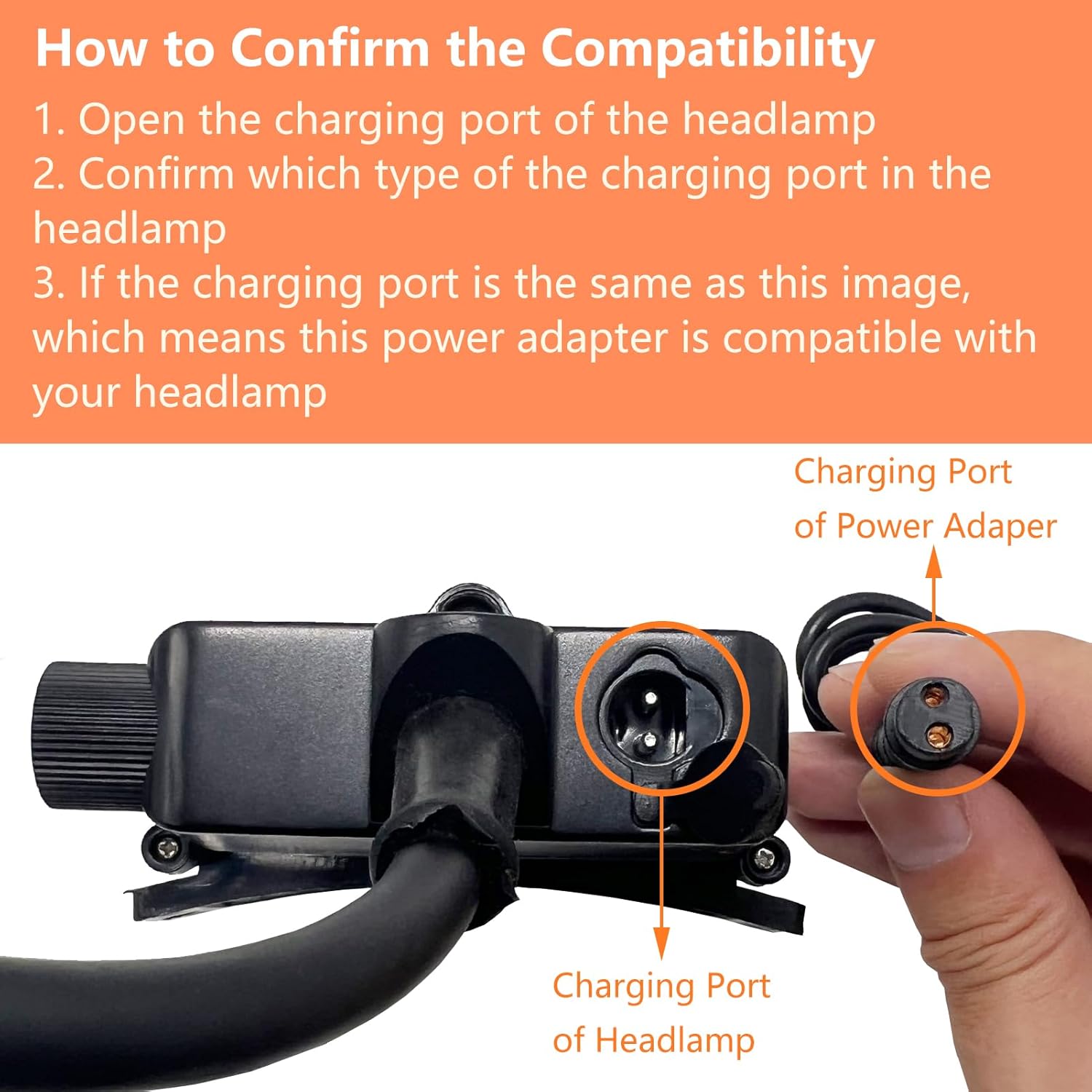 GearOZ LED Lamp Charger 4.2V, 1000mA AC Copper Core Wire Cable with LED Indicator, 85-265 Volts Power Supply Battery Charger for Rechargeable Headlamp, Flashlight, 50/60 Hz