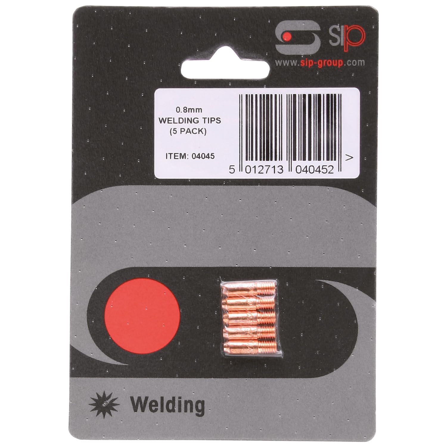 SIP 5pc 0.8mm M5 MIG Welding Contact Tips