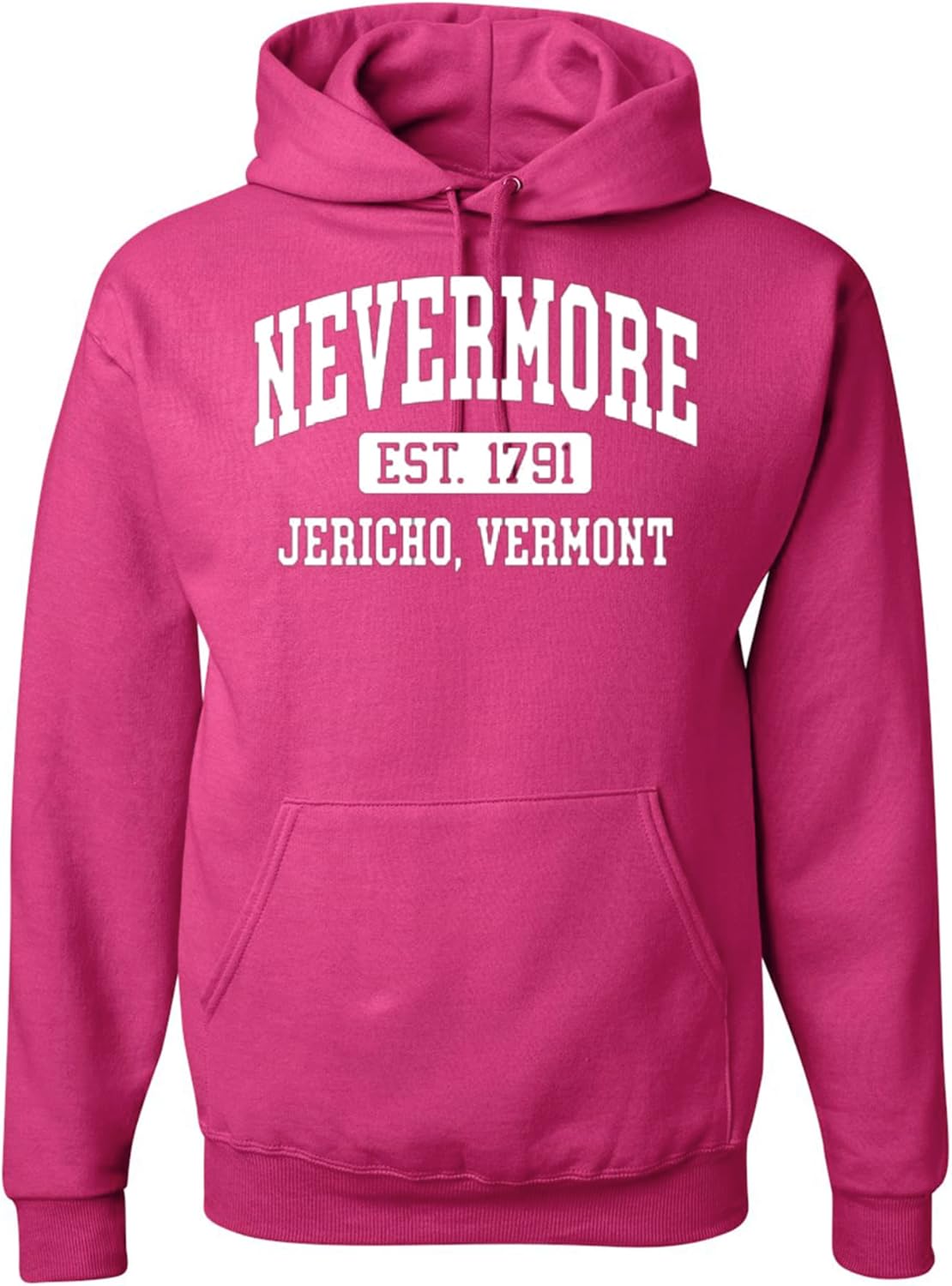 wild custom apparel Nevermore est 1791 Jericho, Vermont Mens Hoodies