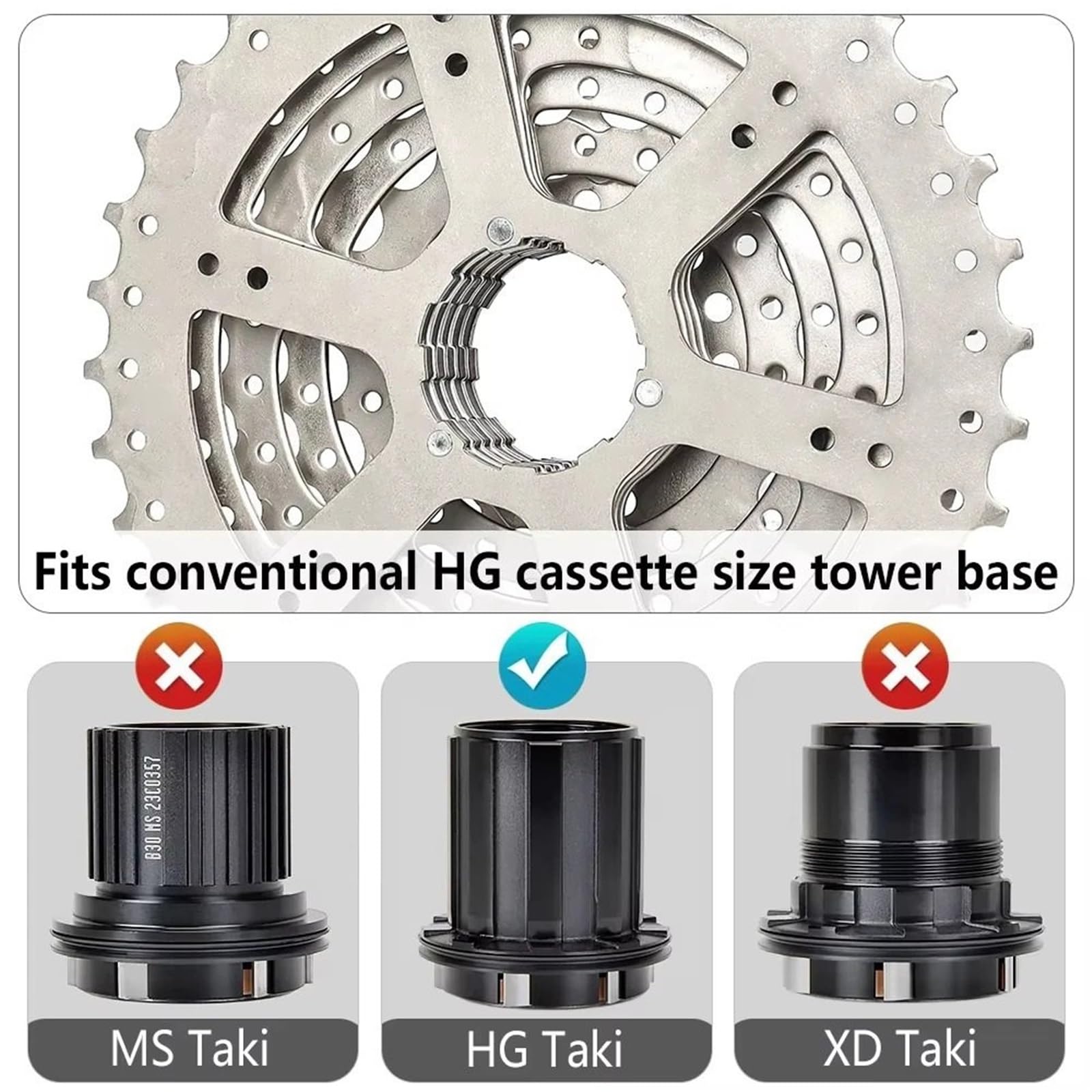 Kaseta Rowerowa Pasuje do TTPRO 8V 11-40T/42T/46T kaseta MTB rower 8 prędkości HG zakres wolnobieg zębatka rower górski koło zamachowe Speed Cassette(8S-11-42T)
