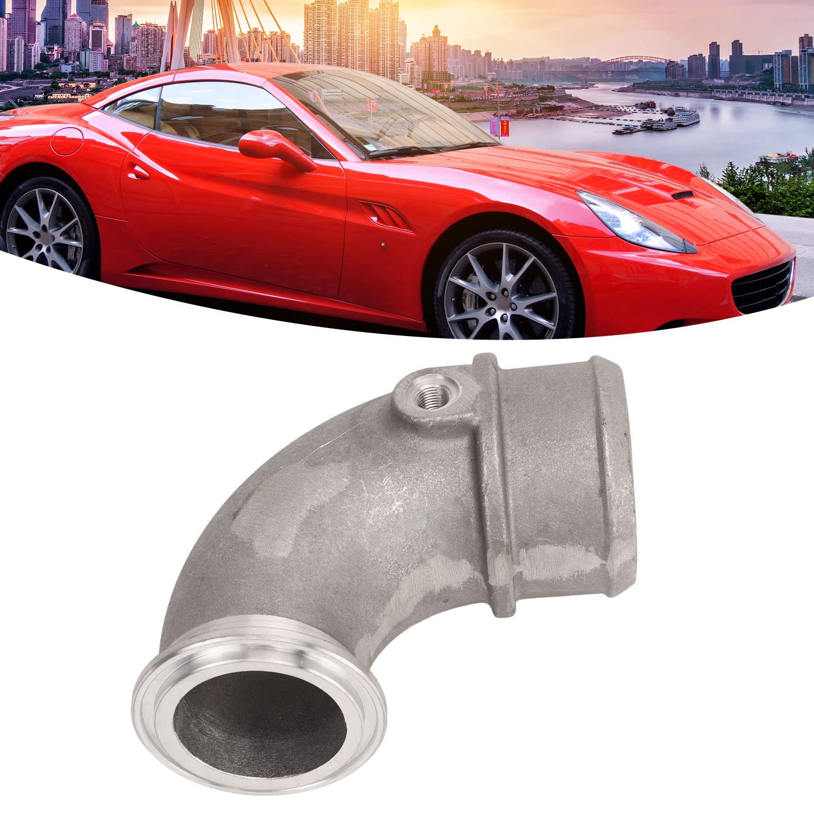 Akozon Turbocompresseur Outlet ELBOW Aluminium ALLIAGE FIABLE ROPIGE TURBO TURBO TURBE ELBOW AIR TRANSFERT