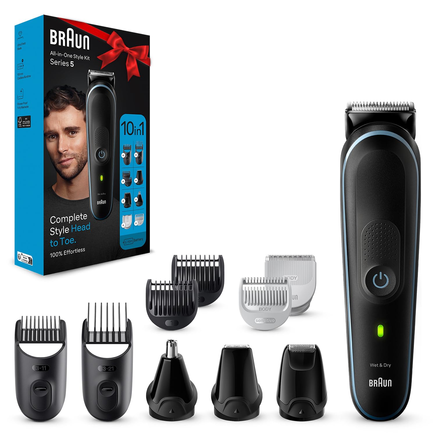 Braun All-in-one MGK5380 Afeitadora Facial and Corporal 9-in-1