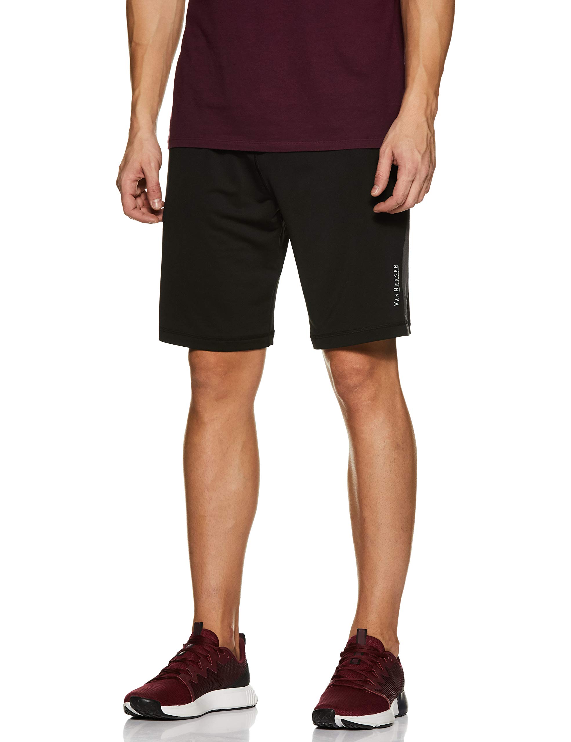 Men Active Sports Swift Dry Knit Shorts - High Stretch, Mesh Panel-image-35