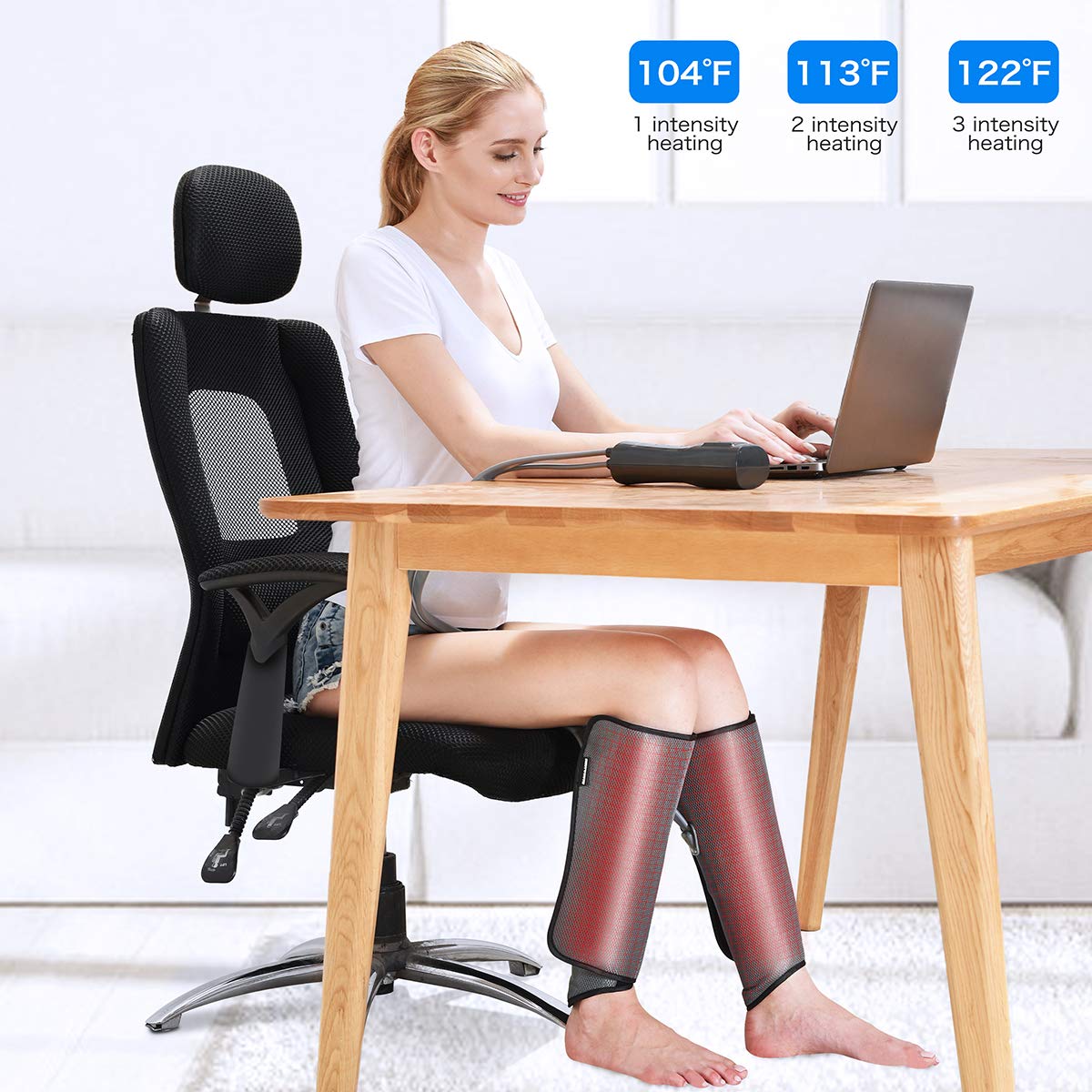 ezoubuy Battery Powered Compression Leg & Foot Massager | Arm | Leg | Calf | Gray Colour ezoubuy Battery Powered Compression Leg & Foot Massager | Arm | Leg | Calf | Gray Colour