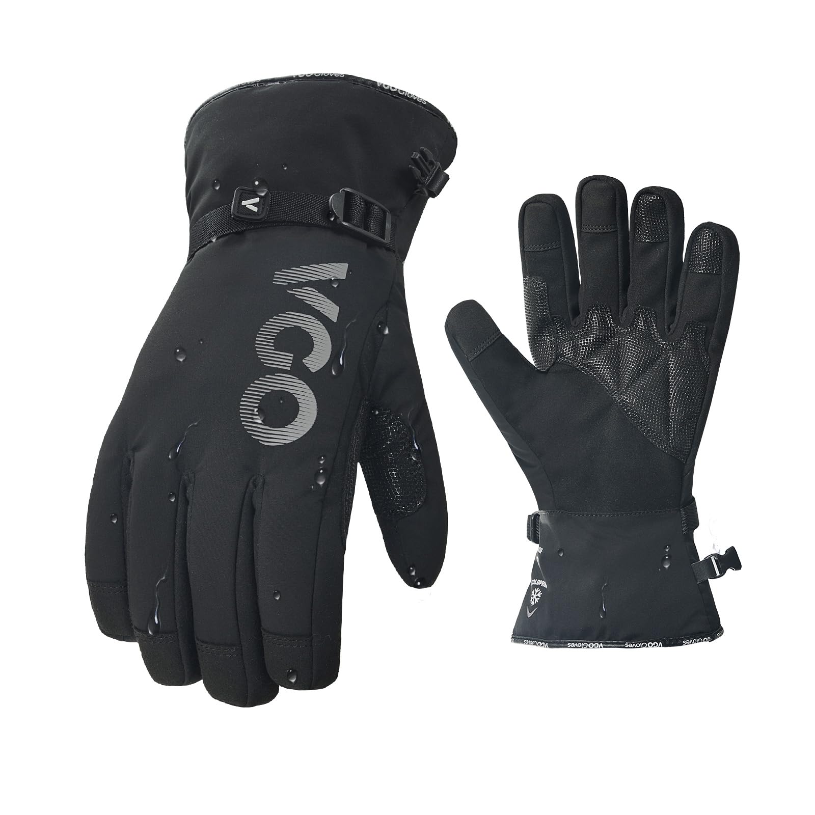Vgo... 1 Paar wasserdichte Winterarbeitshandschuhe, Arbeitshandschuhe für kaltes Wetter，isolierte -20℃/-4°F Handschuhe(SL7761FLWP)