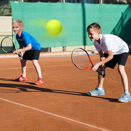 Miniatura 6 de ArtCreativity Juego de 2 pelotas de tenis jumbo de 8 pulgadas en colores surtidos, azul, rojo, verde y amarillo para niños a partir de 3 años,