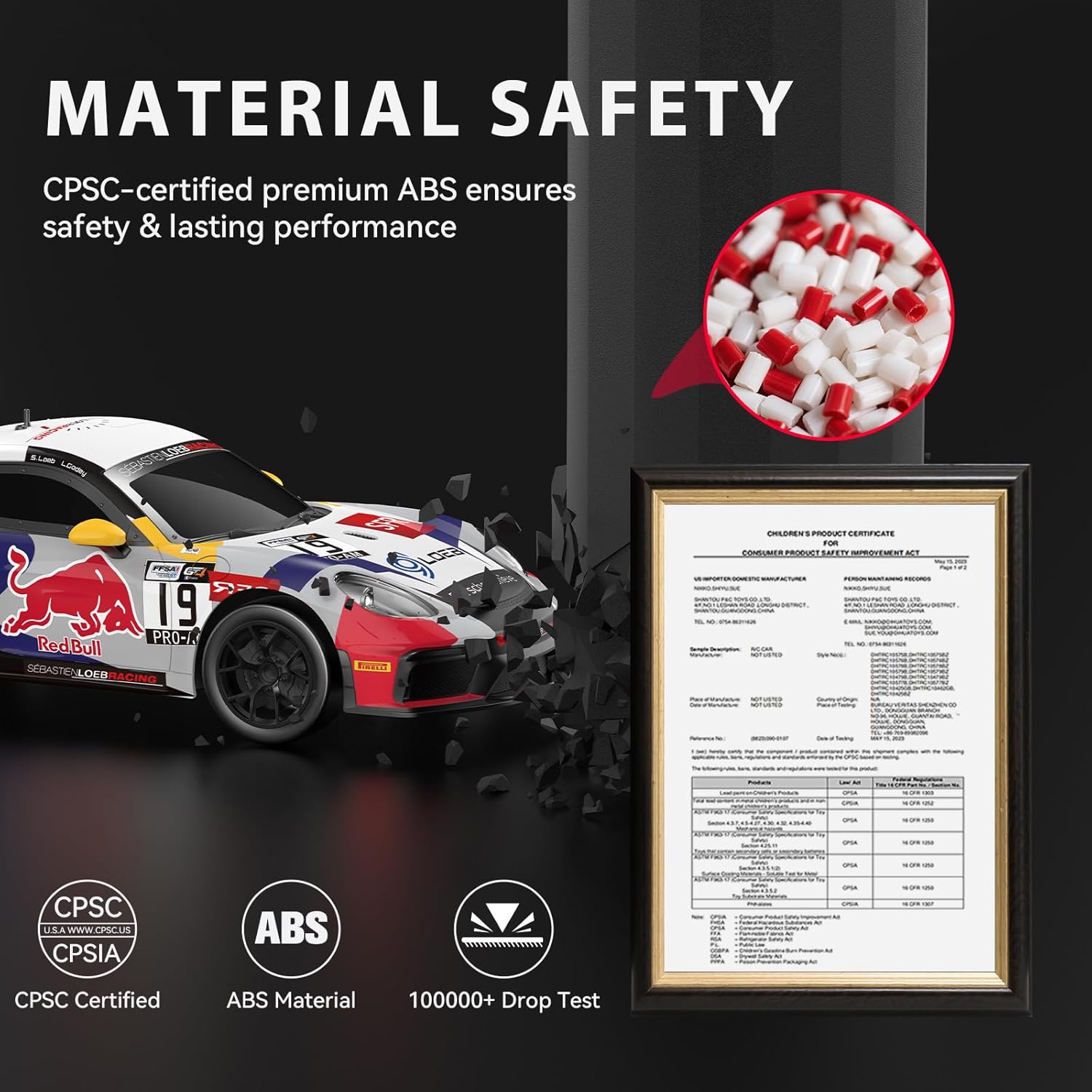Porsche Remote Control Car, Officially Licensed Porsche 718 Cayman GT4 Toy Car 1:14 Red Bull Porsche RC Car Birthday Gift for Boys,Girls,Teens and Adults - Image 4