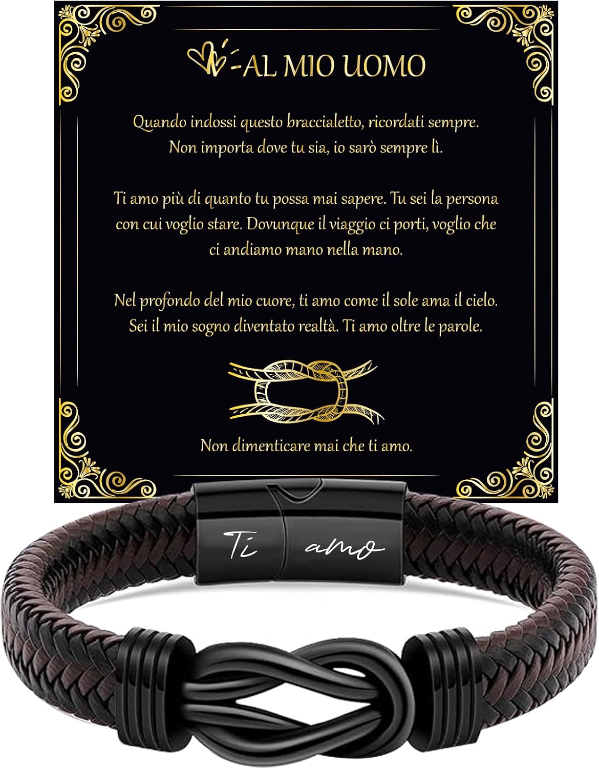 Coppia di Bracciali uomo e donna Edizione Speciale San Valentino con i