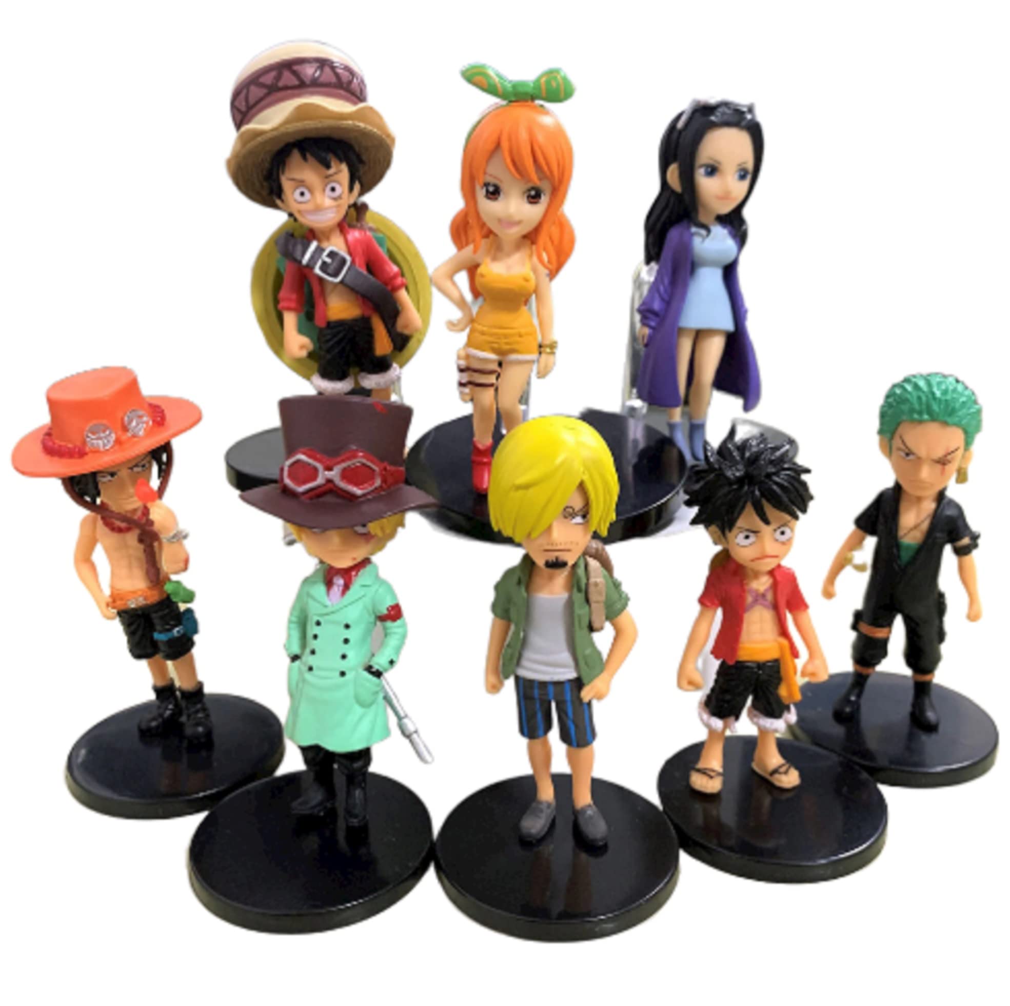 See full amazon price history chart for AUGEN One Piece Set of 8 Action Figures Limited Edition for Car Dashboard, Decoration, Cake, Office Desk & Study Table (9cm)(Pack of 8) AUGEN One Piece Set of 8 Action Figures Limited Edition for Car Dashboard, Decoration, Cake, Office Desk & Study Table (9cm)(Pack of 8) (B09W2L33R5) Amazon Price History, Amazon Price Tracker