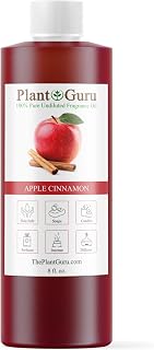 Plant Guru Apple Cinnamon Fragrance Oil 8oz - Phthalate-Free Scented Oil for DIY Candles, Soaps, Diffusers & Aromatherapy