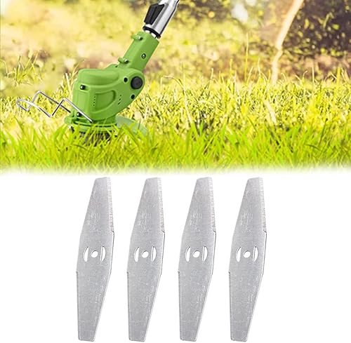 Cortadores de cuerda eléctricos inalámbricos, hoja de metal, 4 piezas de cortadora de césped eléctrica, herramienta de césped para recortadora de