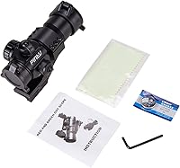 Vista 7 de Pinty 4 MOA visión reflex táctica de punto rojo y verde con montaje de soporte Picatinny