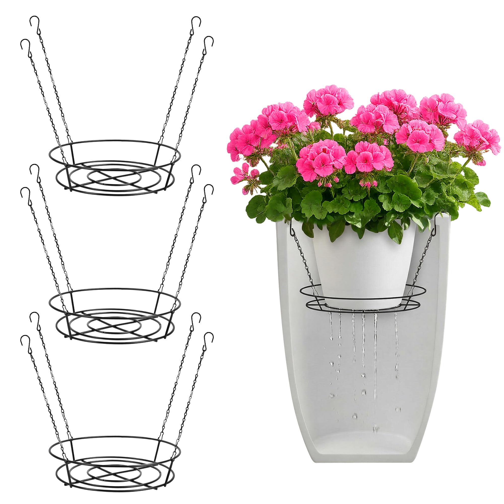 Kit de surélévation PeoMev en acier inoxydable durable pour grands pots de fleurs