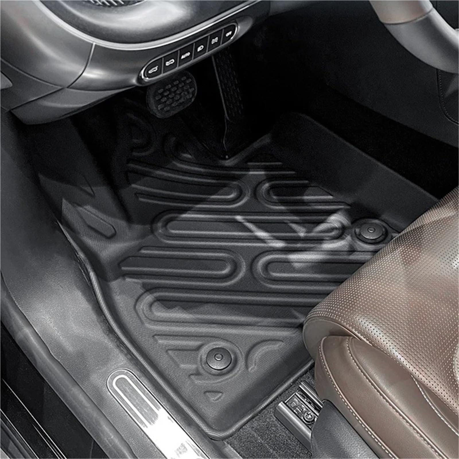 Completo Alfombrillas Coche para Smart 5 2024-2025 Alfombrillas Coche para Maletero Protector Carga Antideslizantes Impermeables Kit Alfombras(Trunk Mat)