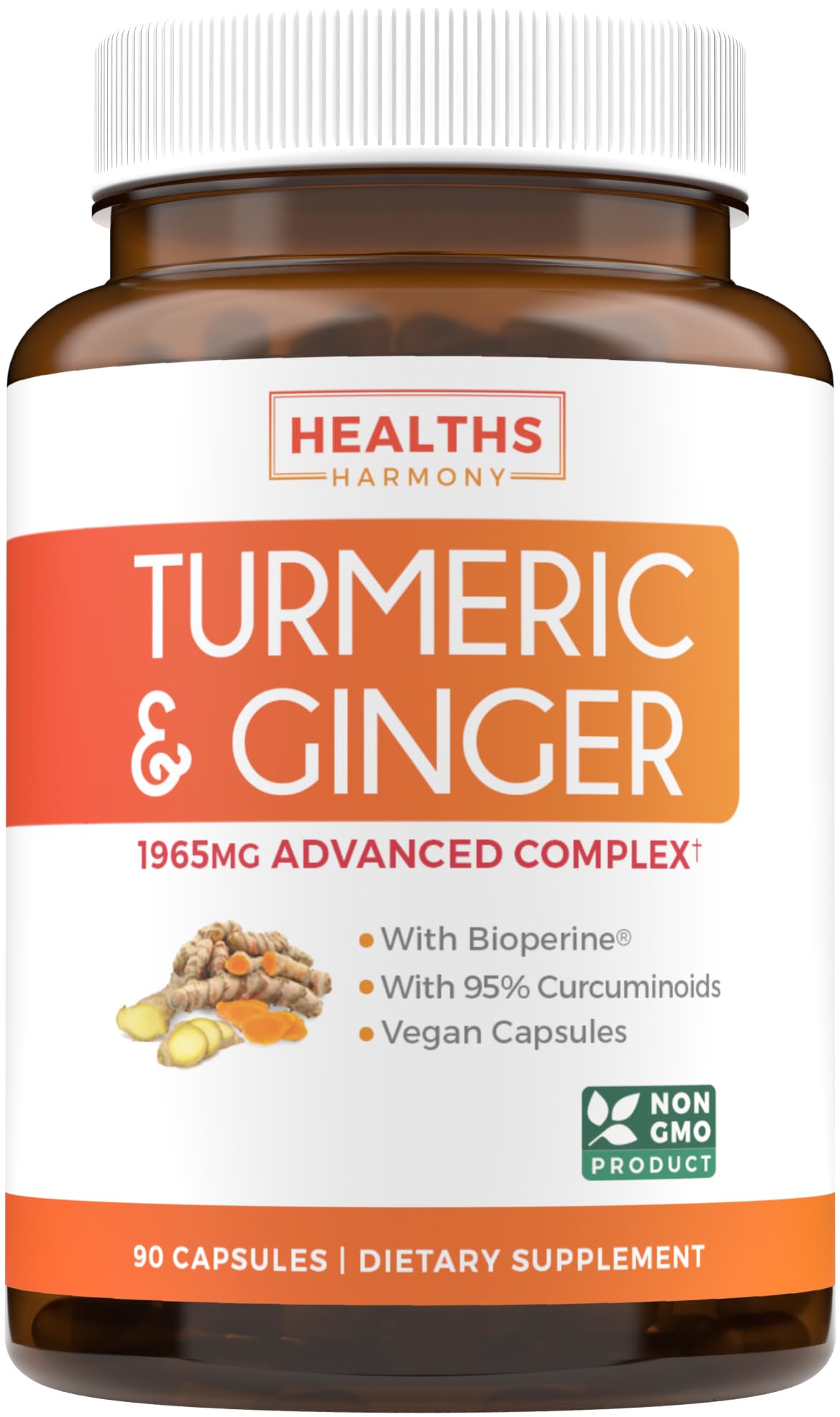 Amazon.com: Turmeric and Ginger Supplement (Non-GMO) 1980mg
