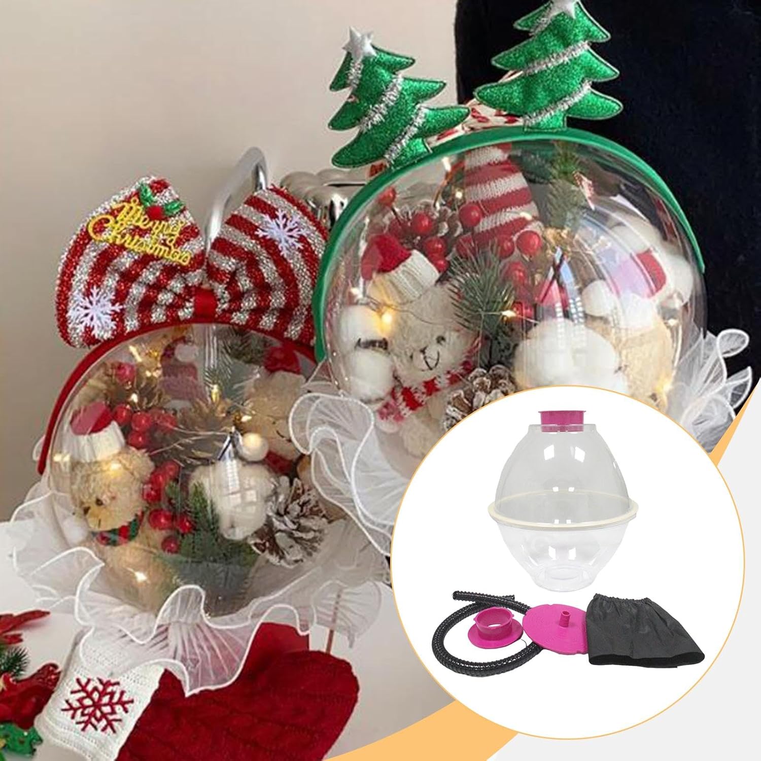 バルーン充填機、透明バルーン充填機、バルーン拡張機、婚約、結婚式、クリスマス、新年用キット。