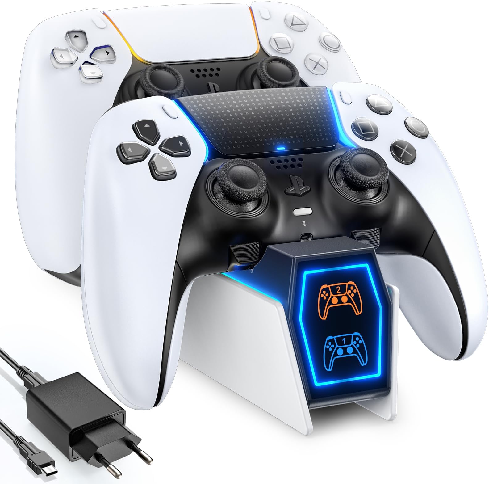 Jeux vidéo,Station de charge Auarte pour manettes sans fil DualSense