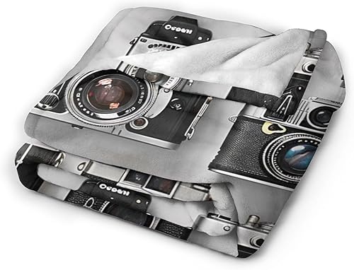 Miniatura 2 de Retro Cool Camera Collection - Manta de franela estampada de 30 x 40 pulgadas, manta ligera y cálida para sofá, cama, oficina, decoración del hogar