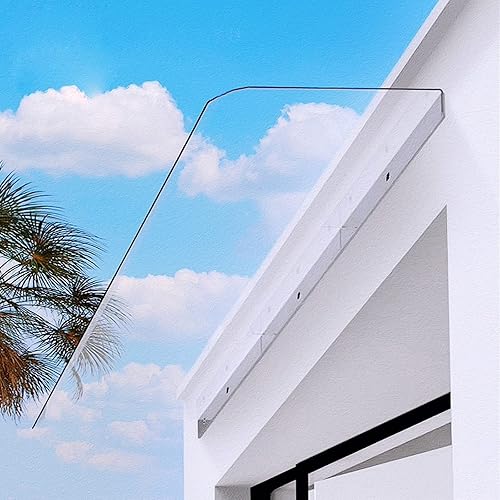 Toldo transparente para puerta de ventana, toldo de ventana, toldo de porche para parte delantera de casa, cubierta de policarbonato silenciosa,