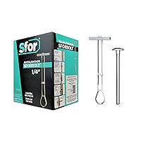 Vista 1 de SFOR - Anclajes para paneles de yeso resistentes de 1/4 pulgadas con pernos autorroscantes Phillips (paquete de 200) - 100 anclajes + 100 pernos