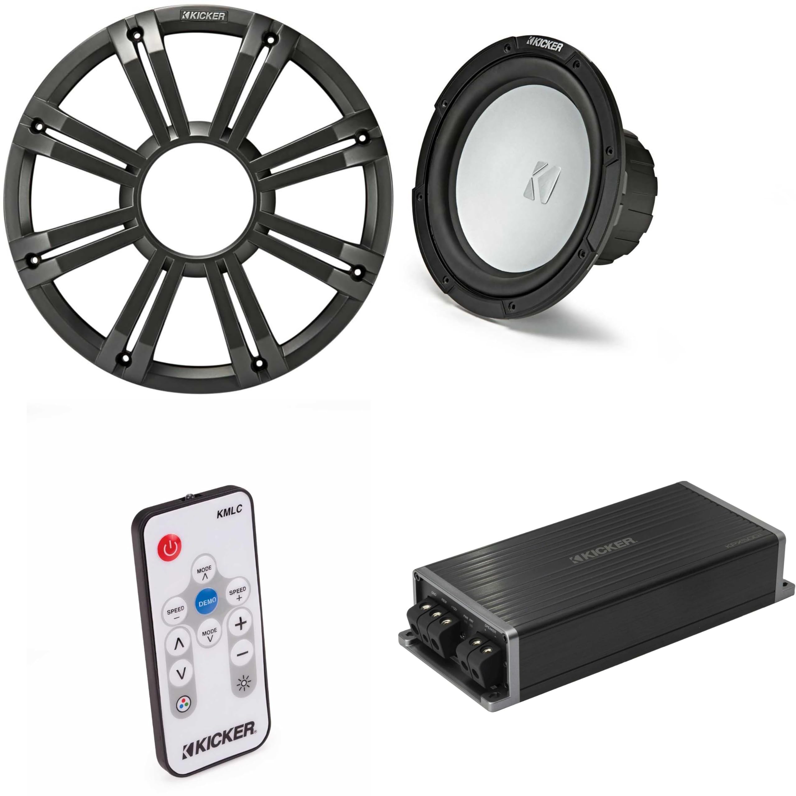 Kicker Marine KPX500.1 Powersports Amp & 10