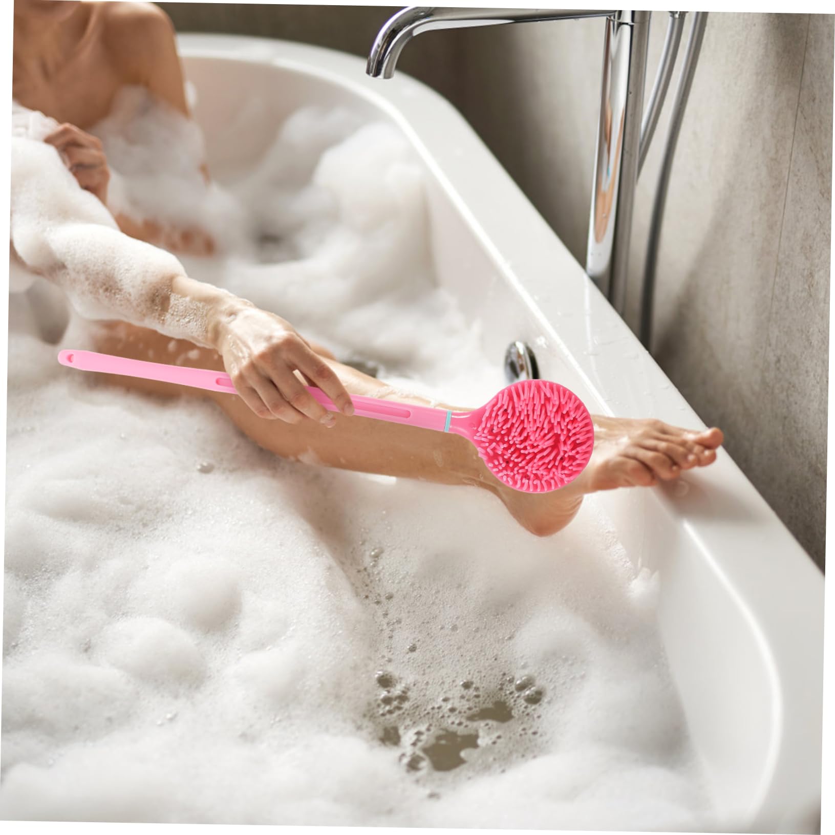 Angoily 3 Juegos cepillo de baño esponjas para el cuerpo esponja de silicona para platos esponja baño depurador de ducha suministro de baño Spa cepillo exfoliante almohadilla trasera niño