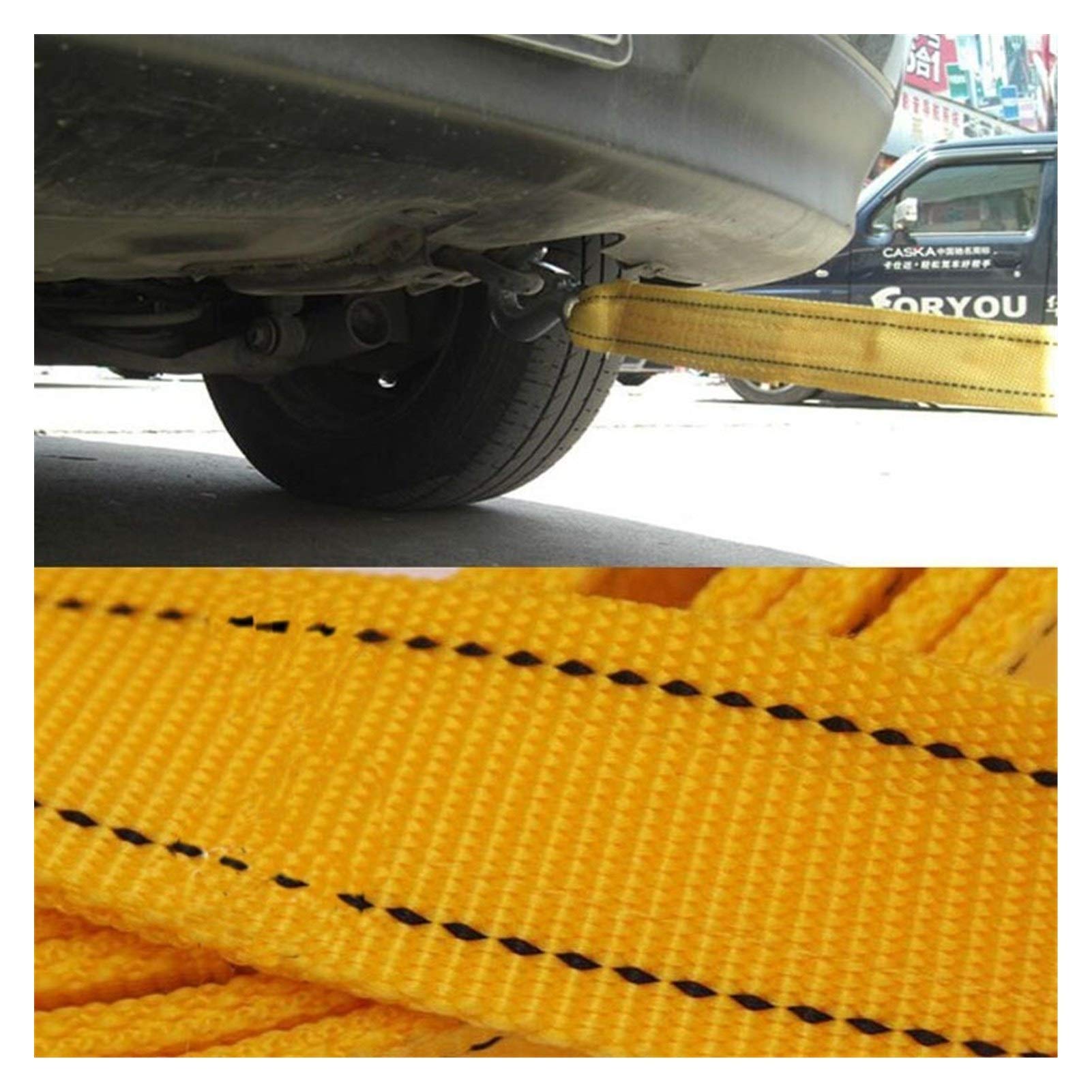 Cuerda de cabrestante, Cuerda 5 Ton 4 Medidor de remolque for camiones Snatch correa fuera de la carretera de remolque Cuerdas de remolque torno de cable de tracción de la correa de coches,Resistenci