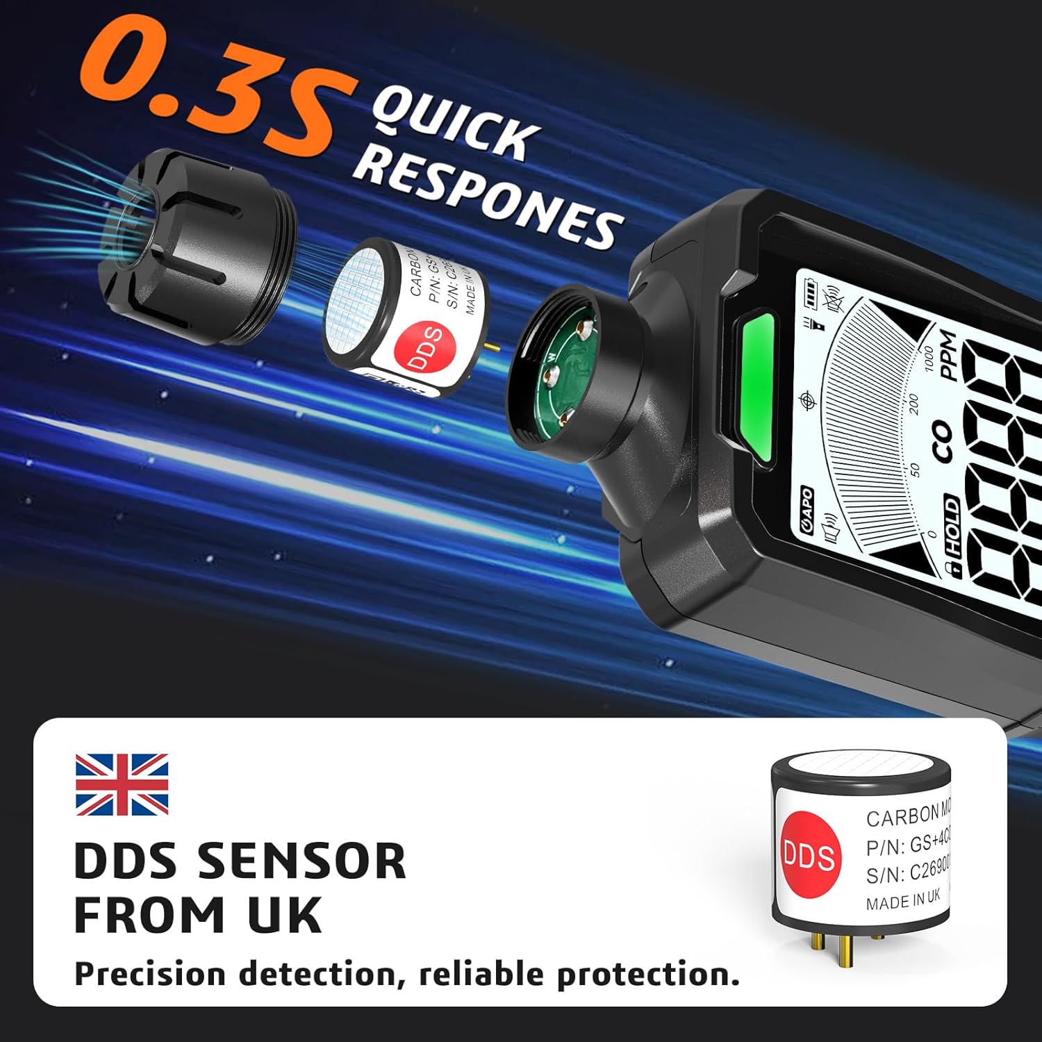 Rechargeable Portable Carbon Monoxide Detector – Handheld CO Meter for Home, Travel, and Vehicle Safety (1) - Image 3