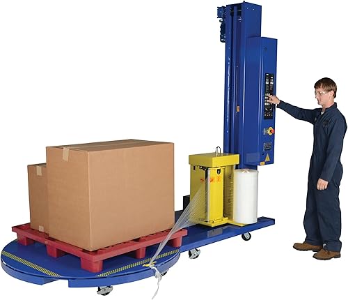 Miniatura 9 de PSBM - Envoltura elástica para máquina, 1 paquete, 19.7 pulgadas x 6000 pies, calibre 80, plástico transparente, rollos de película elástica fundida