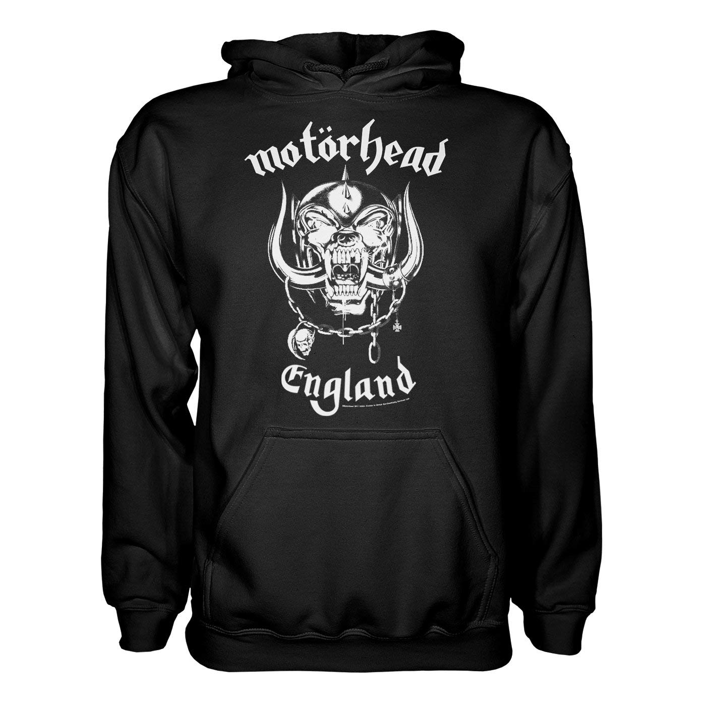 Rock Off officially licensed products Motorhead England Lemmy Kilmister Official Unisex Hoodie Hooded Top (Medium) Black