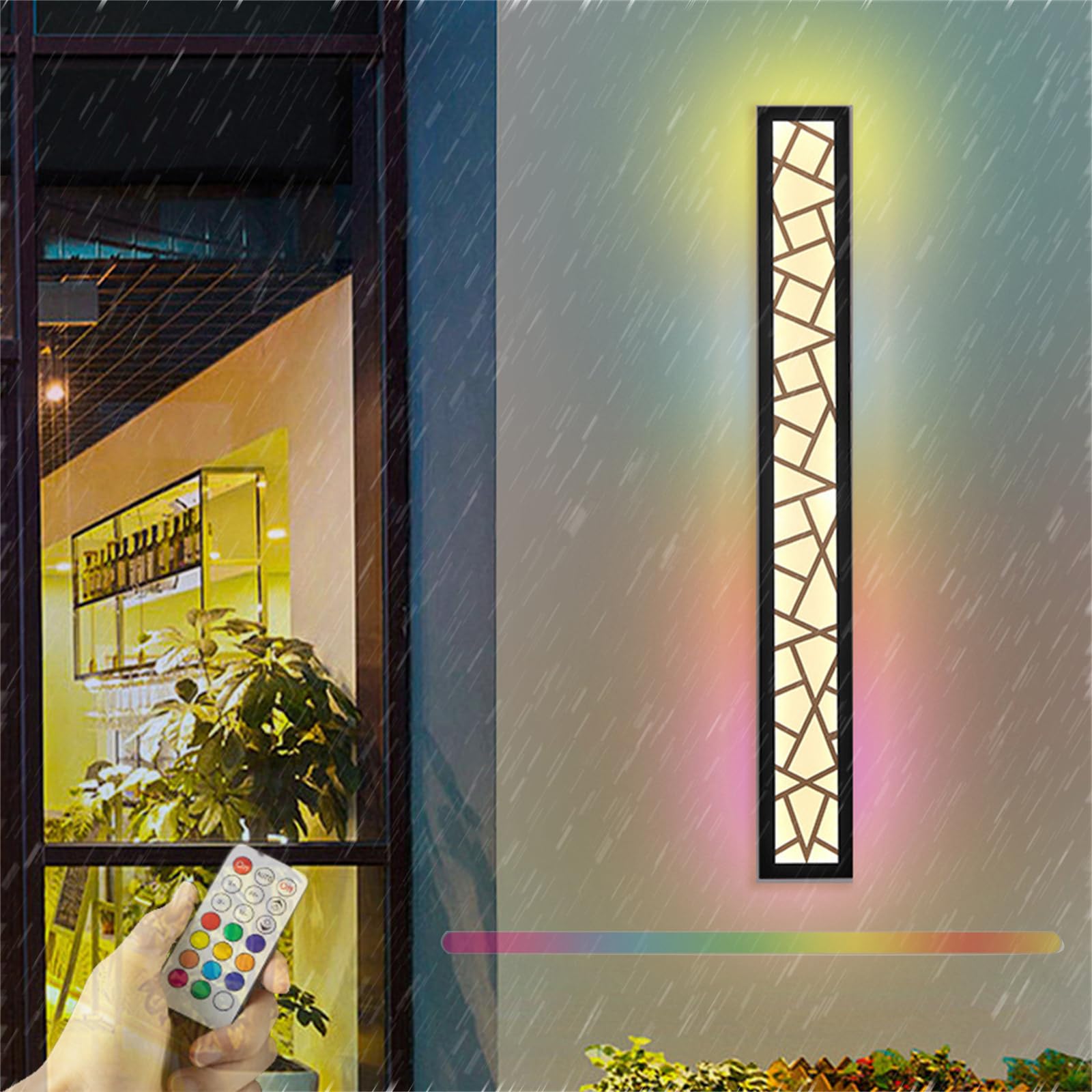 Éclairage Mural Extérieur LED Télécommande pour Ajuster la Lumière du Jardin - 8