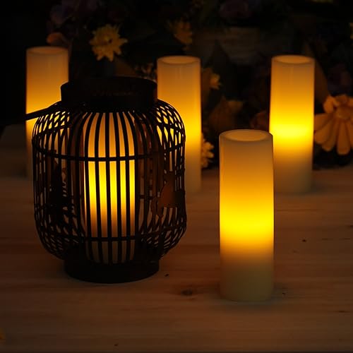 Miniatura 5 de Vela votiva LED sin llama a pilas (paquete de 2), 2 x 6, marfil